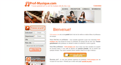 Desktop Screenshot of prof-musique.com